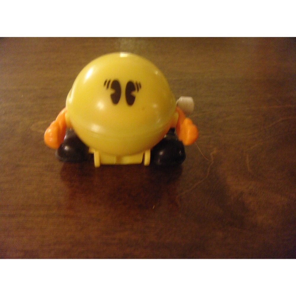 Vintage 1980s PAC MAN Wind‎ Up Walking Figures by Tomy Macao Bally midway